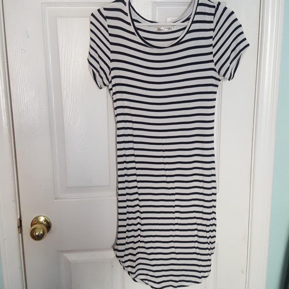 Stretchy striped dress